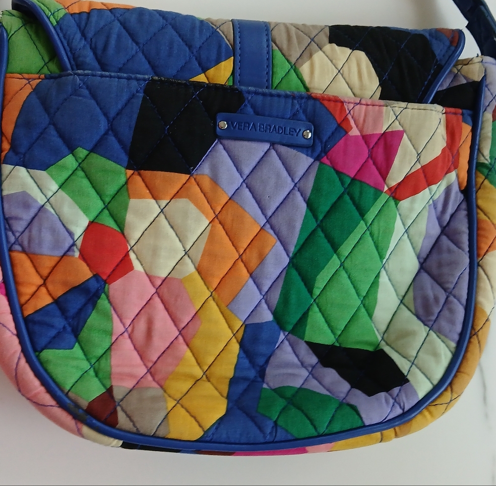 Vera Bradley Slim Saddle Bag – “Pop Art” Pattern - Picture 9 of 13